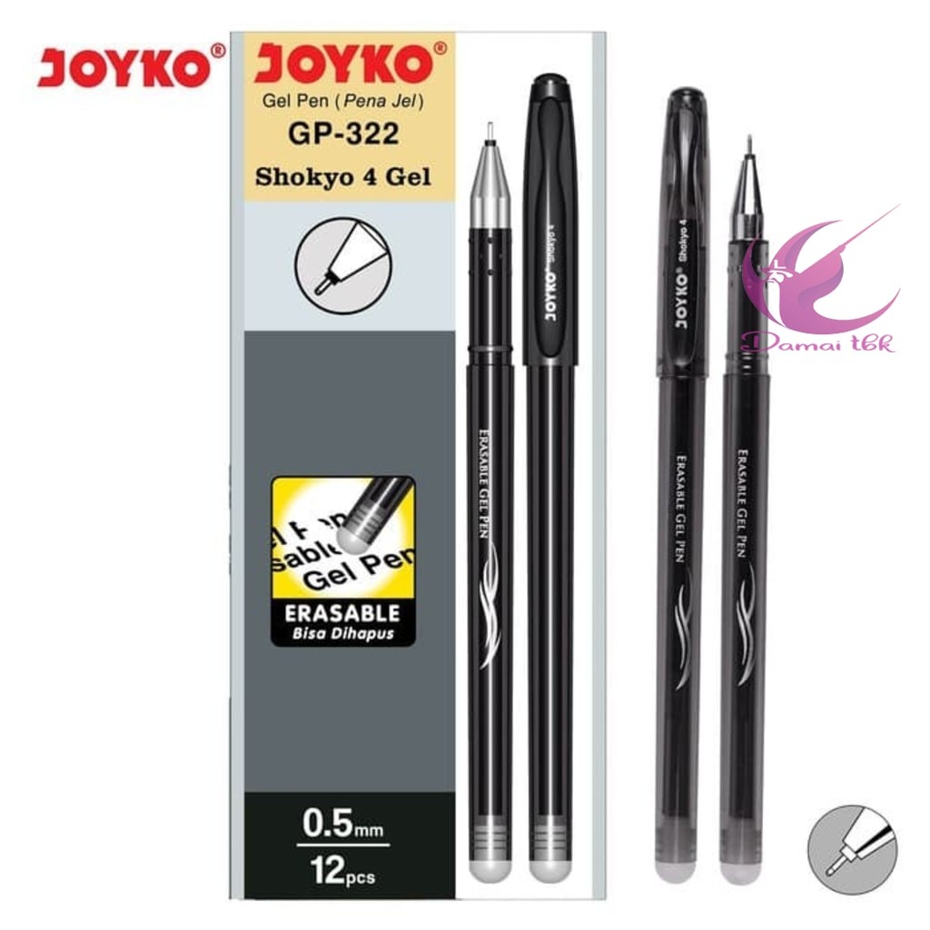 

Erasable Gel Pen Pulpen Pena Bisa Dihapus Joyko GP-322 Shokyo 0.5 mm