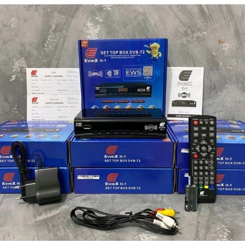 SET TOP BOX STB EVINIX/ EVINIX FREE KABEL HDMI