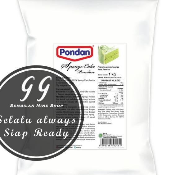 

Pondan Sponge Cake Pandan 1 Kg Tepung Prex Preks Tepung
