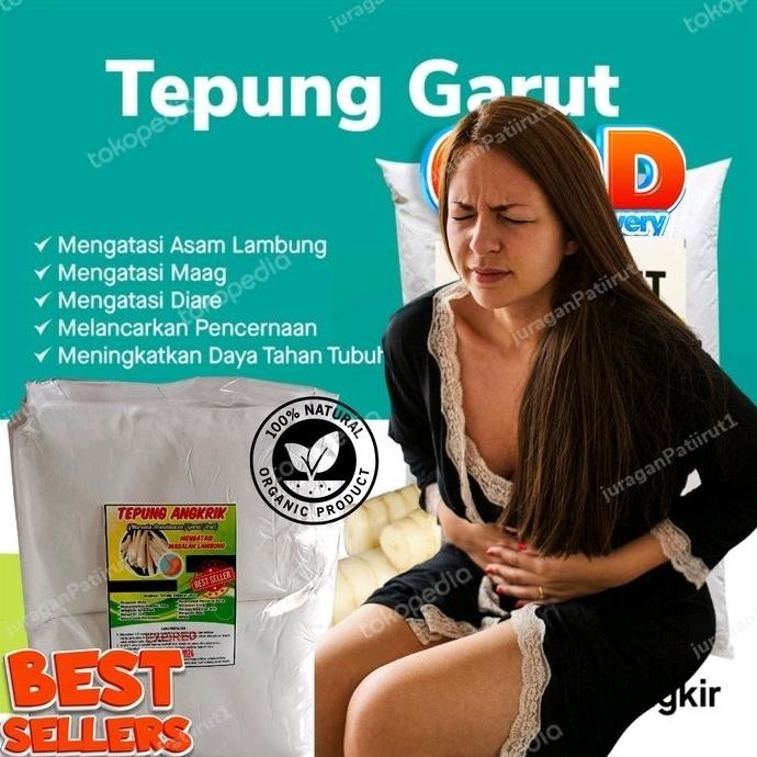 

TEPUNG ANGKRIK GARUT/IRUT/UMBI GARUT/UNTU ASAM LAMBUNG ALAMI SAGU IRUT LCM