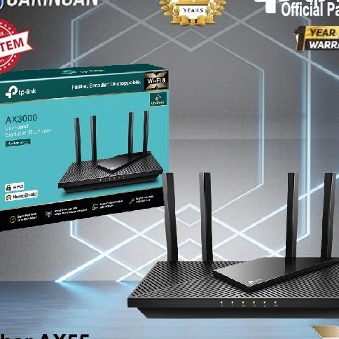 Tp-Link Archer Ax55 Ax3000 Dual Band Gigabit Wi-Fi 6 Router