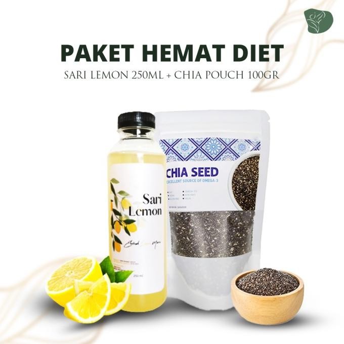 

Paket Hemat Diet Anti Gagal Sari Lemon Murni Chia Seed Asli Non GMO