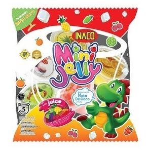 

Inaco Jelly Mini isi 5 pcs Puding Nata De Coco Snack Cemilan Anak