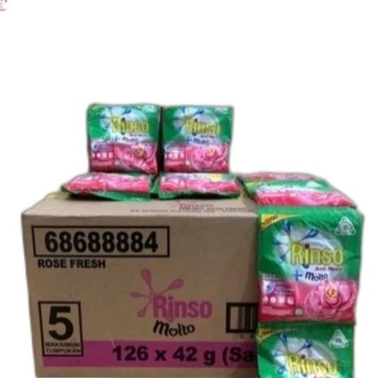 Rinso Molto Detergen Bubuk Sachet [1 Dus/126 Pcs/40G]