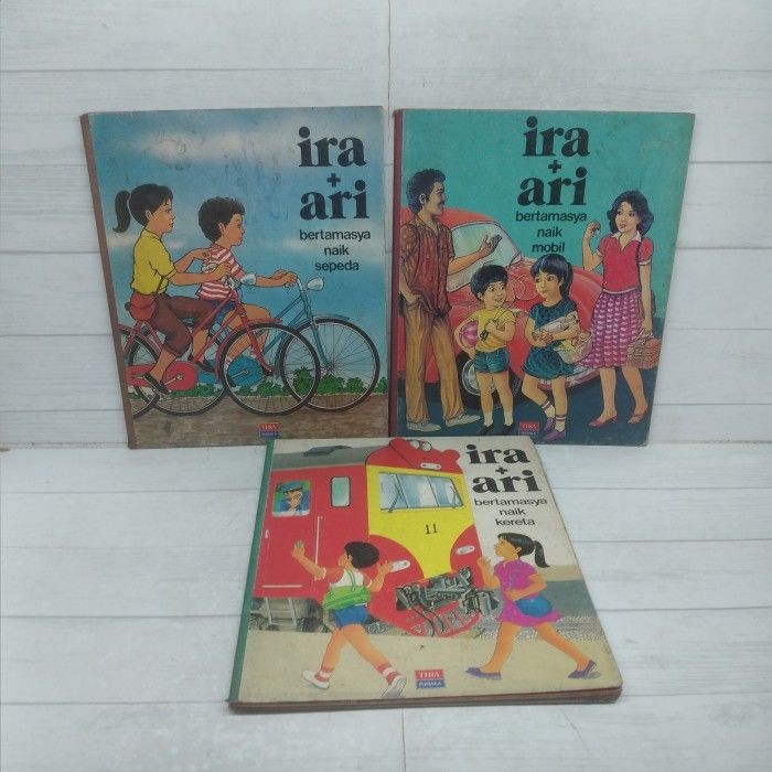 Paket 3 Buku Ira + Ari Bertamasya Naik Sepeda Beetamasya Naik Kereta Bertamasya Naik Mobil