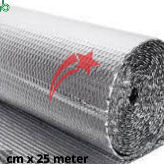 Alumunium Foil Atap Double Side Bubble Roll Tebal 4Mm Peredam Panas
