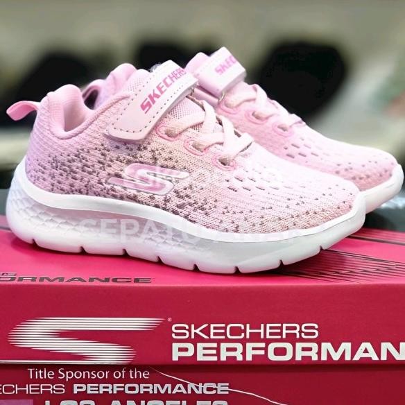Sepatu Sneakers Running Anak Perempuan Cewek Skechers Pink