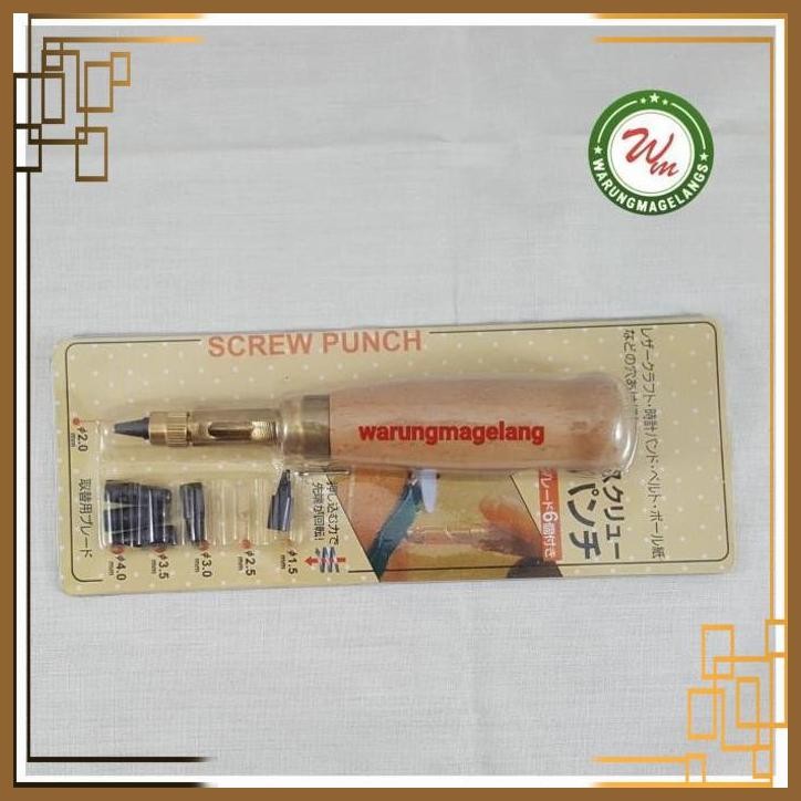 

[WMG] Multi Size Hole Punch for leather pembolong pembuat lubang 6 ukuran