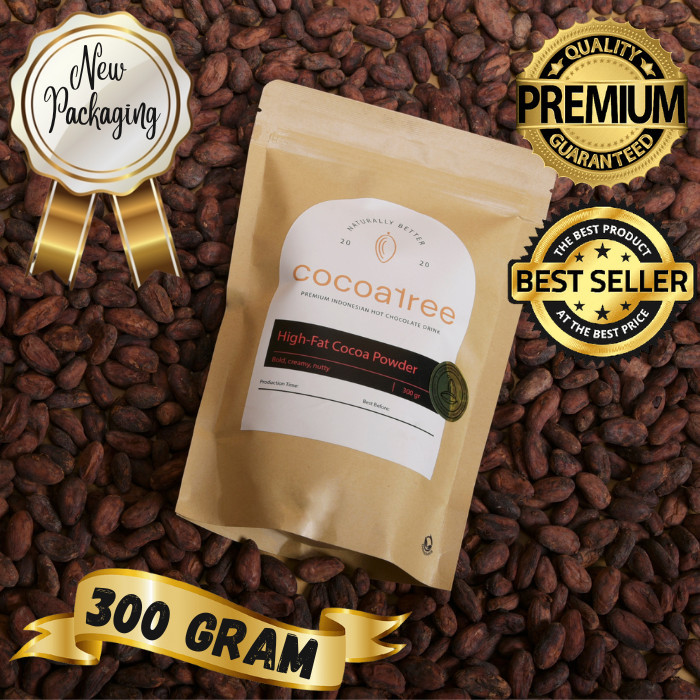 

NO SUGAR Coca1ree Premium Hot Chocolate High-Fat Cocoa Powder 300 Gram