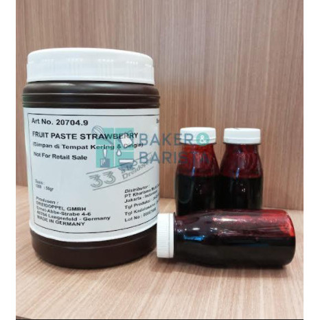 

Dreidoppel Strawberry Paste Perisa Kue Stroberi Cake Flavoring Fruit