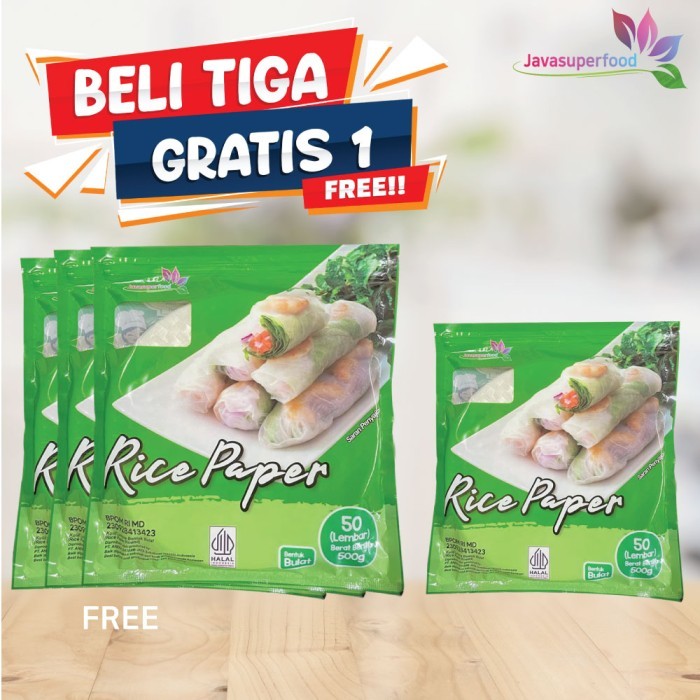 

[BELI 3 GRATIS 1] Rice Paper / Kulit Lumpia Vietnam BANH TRANG 200g