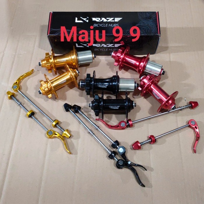 Ready HUB DAN FREEHUB MERK RAZE PRO 28 HOLE 6 PAWL 6 BOLT QR SUARA TAWON NEW