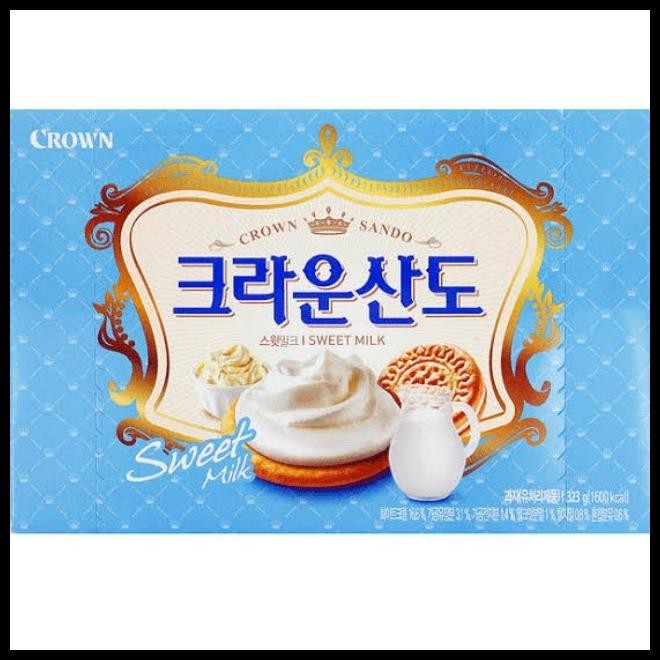 

[161Gr] Crown Sando Biscuits Cream / Strawberry / Choco Biskuit Korea