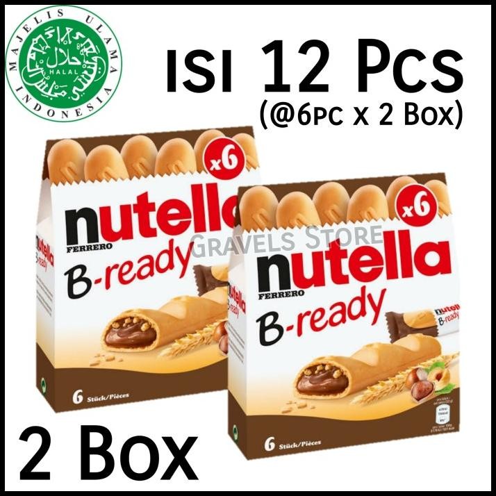 

[Logo Halal] Ferrero Nutella B-Ready / B Ready / Bready - Coklat Hazel
