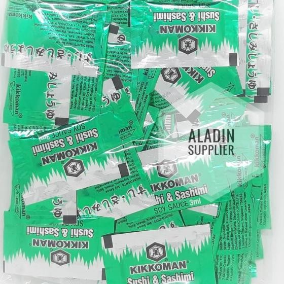 

Kikkoman Soy Sauce Shoyu Sushi Sashi- Kecap Jepang Sachet 100Pc