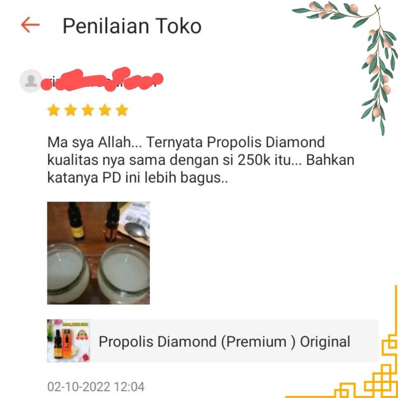 

MURAH PROPOLIS DIAMOND PREMIUM 1 BOX ISI 7 BOTOL 6ML LIQUID IMPOR NEW ZELAND PREMIUM