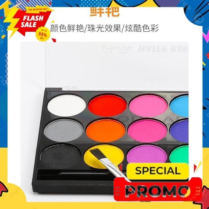 

SALE FPWC PALET 15 WARNA FACE PAINT WATERCOLOR PAINTING MAKEUP OIL SPECIAL FURUBA