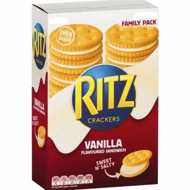 

[isi 2 Pack] Ritz Crackers Vanilla Sandwich - Biskuit Jepang Cream Vanilla
