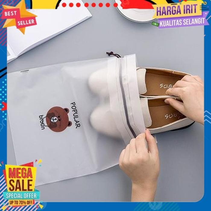 TREND POBI TRAVEL PUCH BAG ORGANIZER TRAVELLING TAS SERUT PLASTIK PENYIMPANAN MAKEUP FURUBA