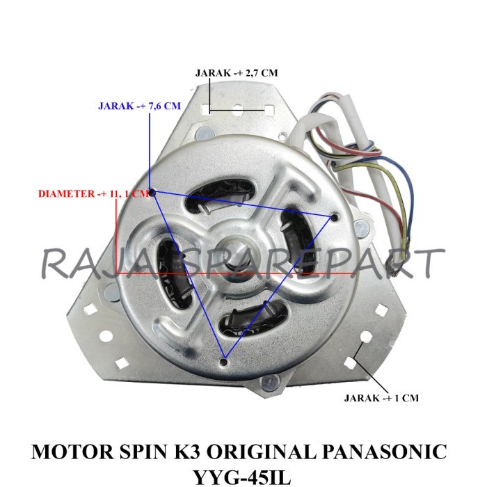 MOTOR SPIN/DINAMO PENGERING MESIN CUCI/MOTOR SPIN K3 ORIGINAL YYG-45IL