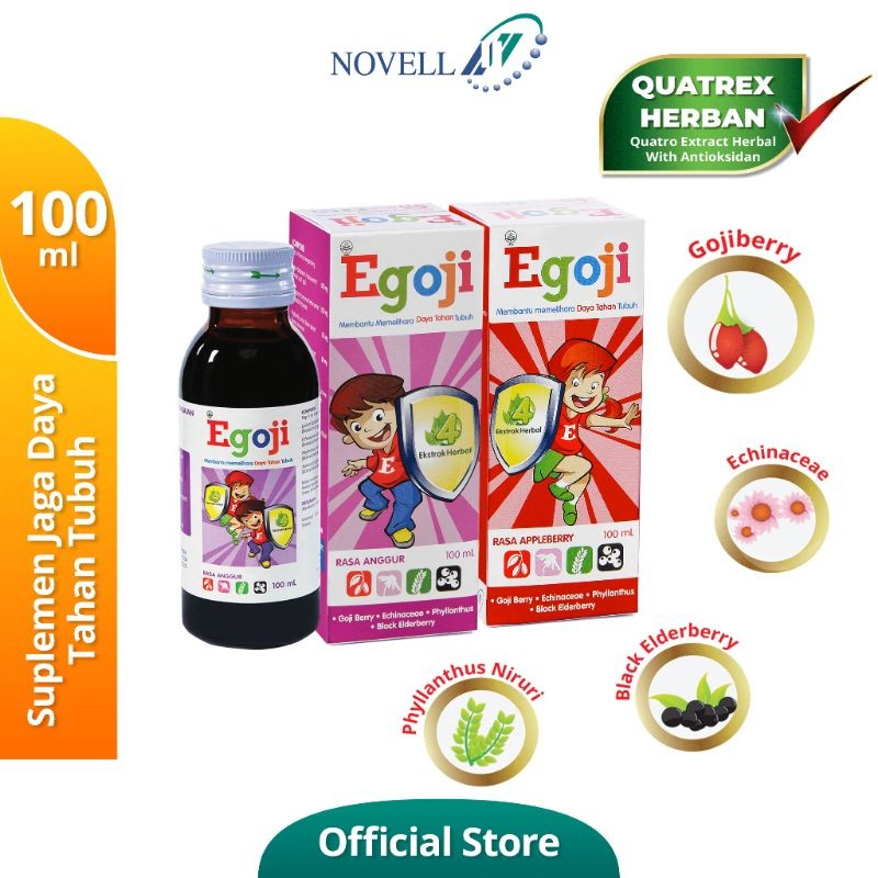 Egoji sirup 100ml vitamin anak & dewasa untuk daya tahan tubuh