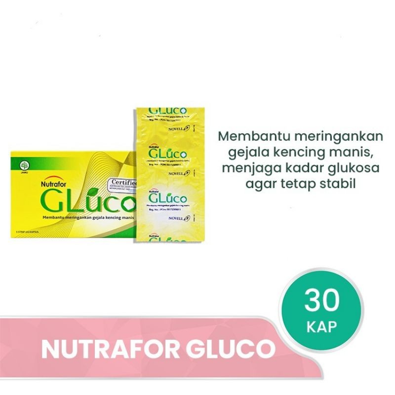 Nutrafor Gluco Suplemen untuk meringankan diabetes