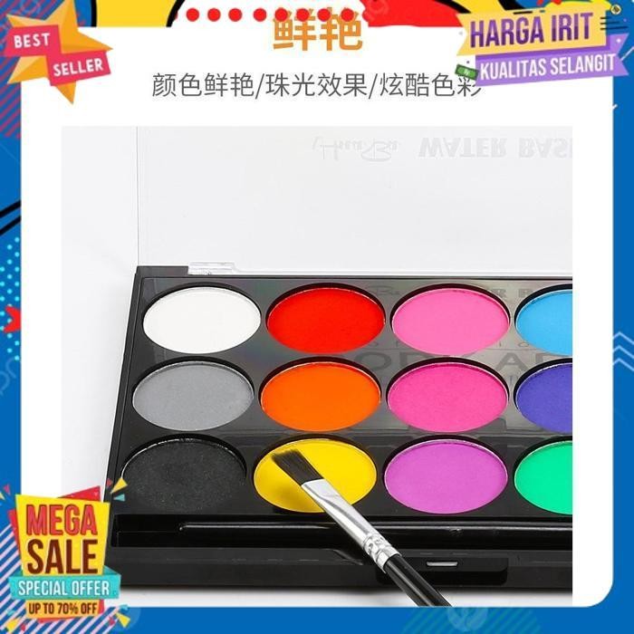 

TODAY FPWC PALET 15 WARNA FACE PAINT WATERCOLOR PAINTING MAKEUP OIL SPECIAL FURUBA