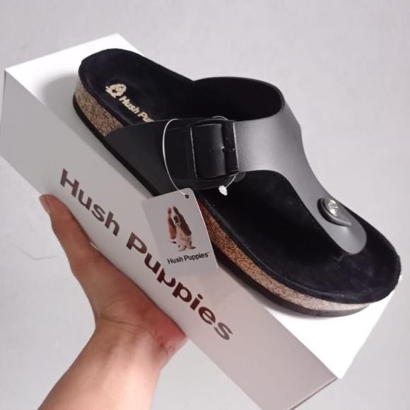 Sandal Hush Puppies Pria Wanita Cowo Cewe Tali Kulit
