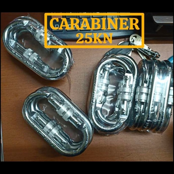 Plan Carabiner Panjat Tebing Oval/ Carabiner Safety