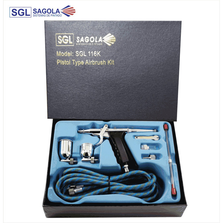 

Ba Sgl Pistol Type Airbrush Kit - Sgl Pen Brush Set Pistol 116K