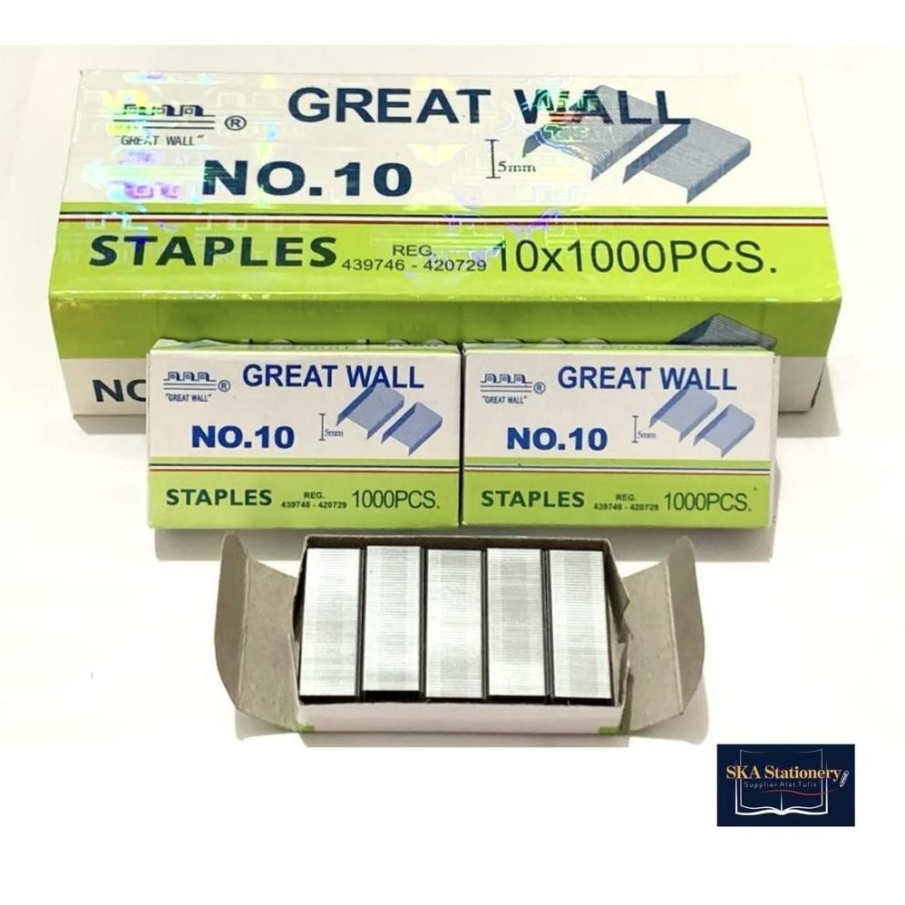 

REFILL/ISI STAPLES GREATWALL NO 10 ORI (PAK) - PROMO