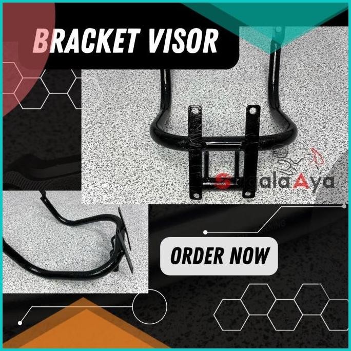 Bracket Visor braket windshield motor honda old cb megapro verza blac