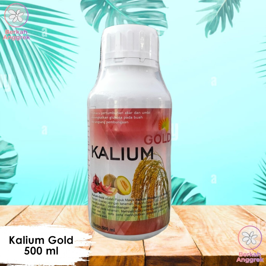 Kalium Gold 500 ml Pupuk Kalium Silika Pupuk Pembuahan Anti Rebah