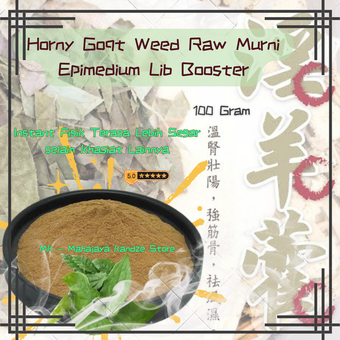 

Daun Tanduk Rusa Goat Leaf Epimedium Booster Raw Murni MKS