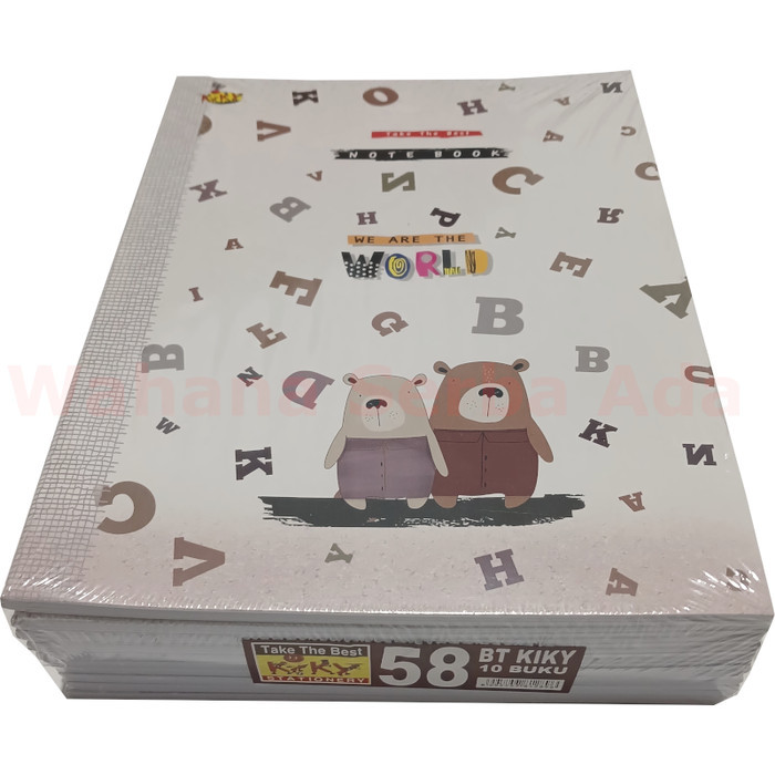 

Sale Buku Tulis Kiky 58 Lembar 1 Pak Isi 10