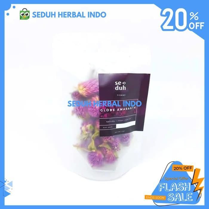 

GLOBE AMARANTH TEA / TEH BUNGA GLOBE AMARANT UNGU 10 GRAM TERMURAH