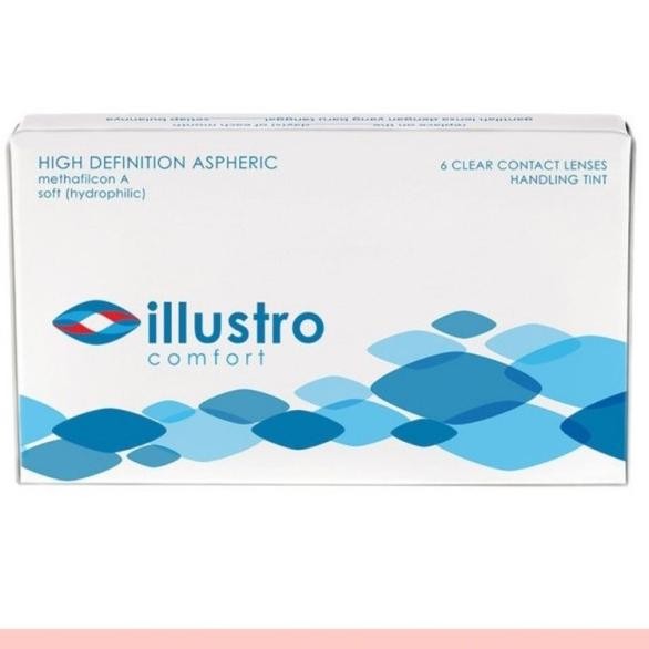 Illustro Comfort Lensa Kontak / Softlens Bening Illustro Comfort 6Pcs