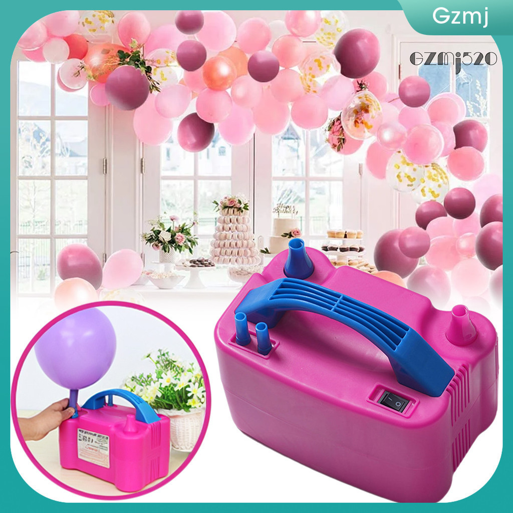 Gzmxp Pompa Balon Elektrik Daya Tinggi Nosel Ganda Peniup Udara Inflator Balon Tiup Cepat |28496AE1|