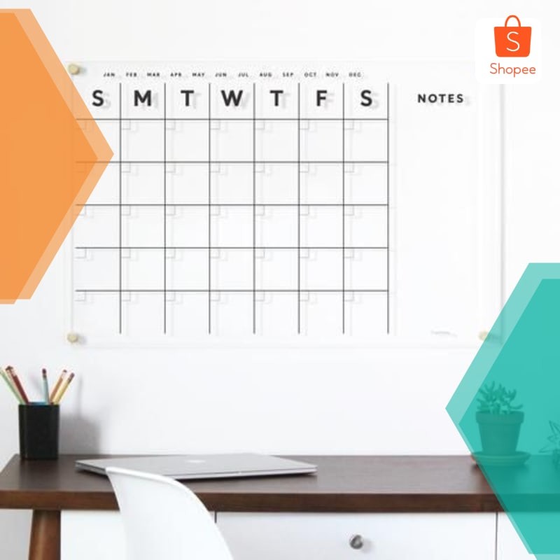 

Promo Daily Planner Akrilik | Wall Planner Acrylic Dinding| Schedule Board - 21x30 Elegan