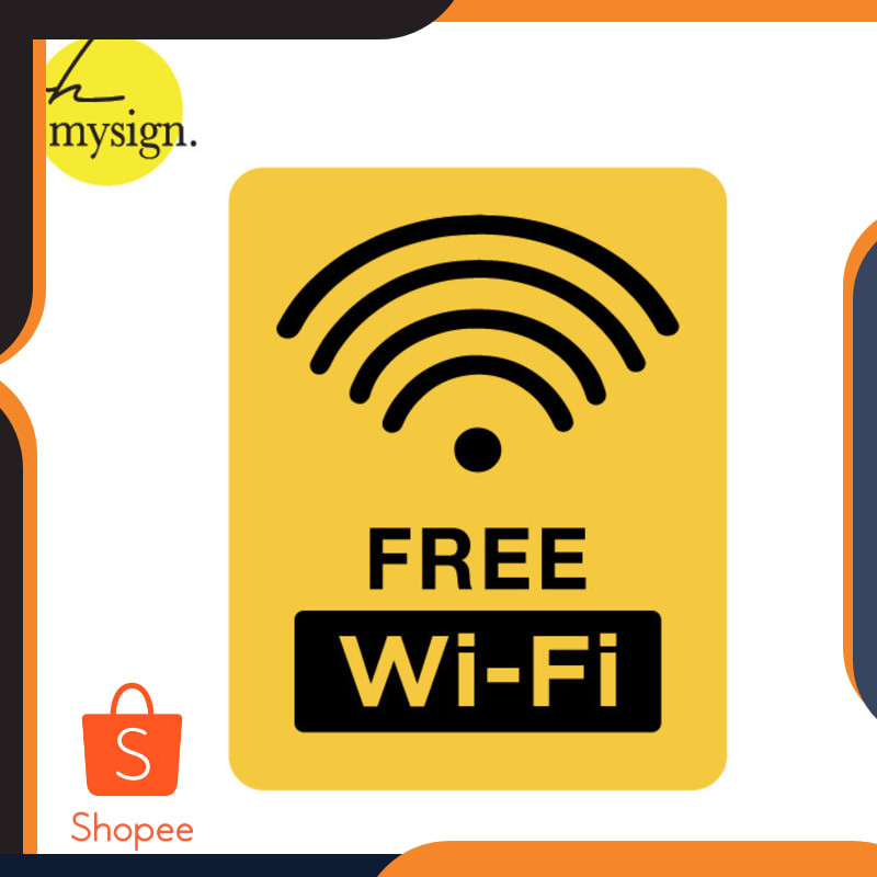 

Grosir Free Wifi Kuning | Sign Board Akrilik | Sign Label Wifi Elegan