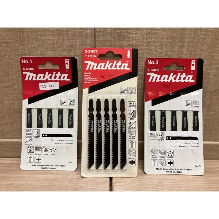 Mata Gergaji Jigsaw Kayu Ukir Makita T244D Jig Saw Blade Kepala Lubang Best Quality