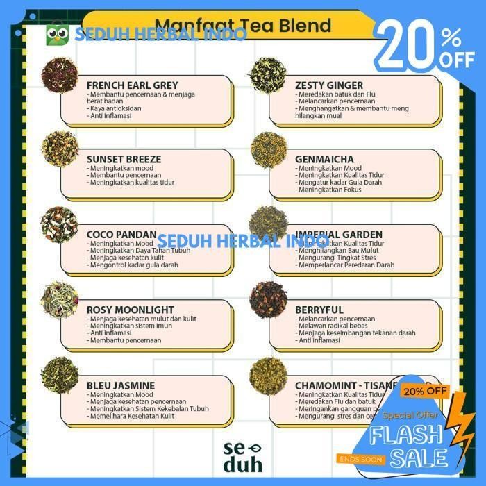 

CHAMOMILE MINT BLEND - TEH BUNGA CHAMOMILE PEPPERMINT 1 KG PRODUK