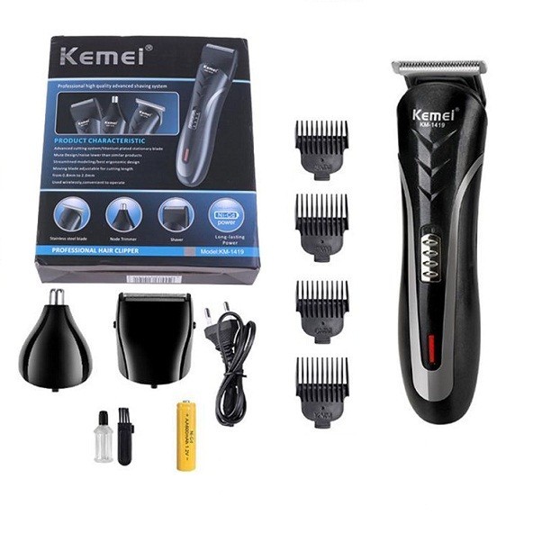 STOK TERBATAS Pisau Cukur Rambut Kemei KM 1419 Kumis Elektrik Bulu Shaver hair wax
