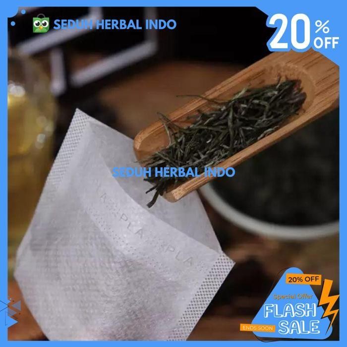 

FOLDING BIODEGRADABLE TEA BAG / KANTONG TEH CELUP SIAP PAKAI 50 PCS