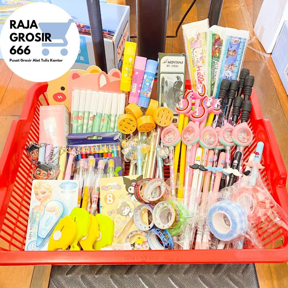 

BISA COD Rajagrosir PAKET ALAT TULIS 1000 GRAM atau 1 KG Stationery rt-69