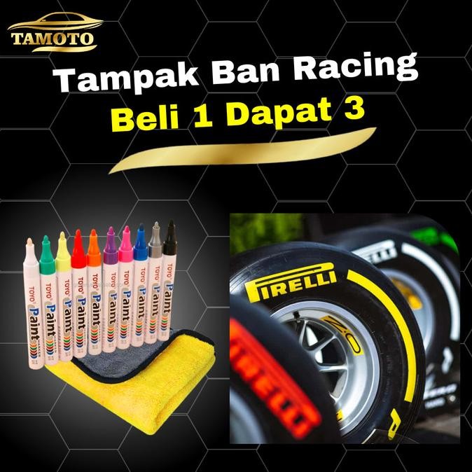 SPIDOL BAN PERMANENT MOTOR MOBIL ORIGINAL PEWARNA BAN F1  PAINT MARKER ASLI