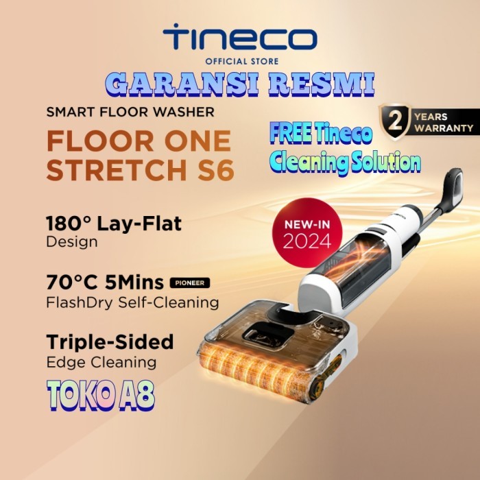 Tineco Floor One Stretch S6 Smart Wet Dry Cordless Vacuum Cleaner Multifuncional Vacuum Tineco S6