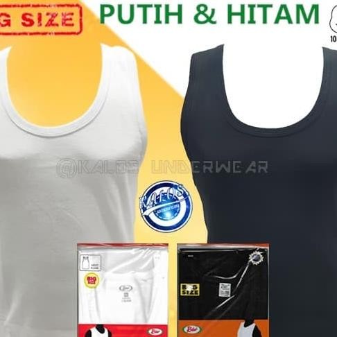 Kaos Singlet Pria Big Size / Jumbo Rider Putih 3Xl-4Xl-5Xl