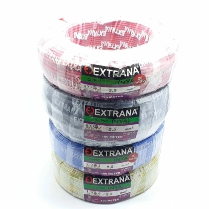 Kabel NYA 2,5 2.5 mm Random 100 Meter Voksel Extrana Jembo Visicom
