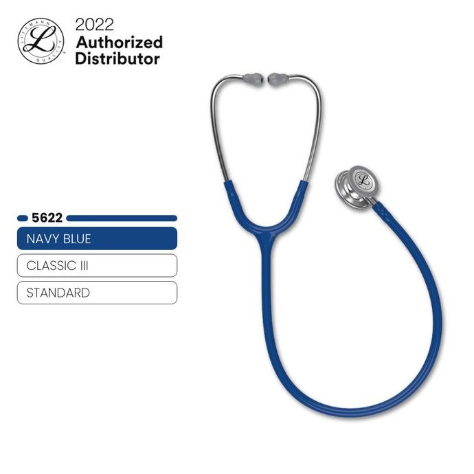 3M Littmann Classic III Stethoscope / Stetoskop - NAVY BLUE - 5622